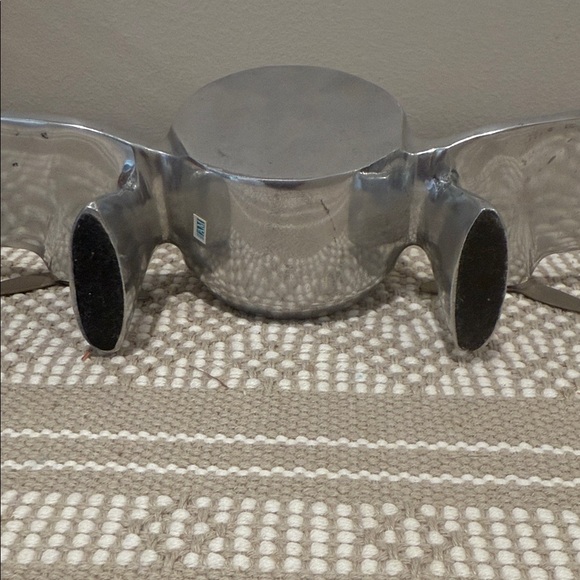 Silver Airplane Desk Clock - Picture 6 of 7